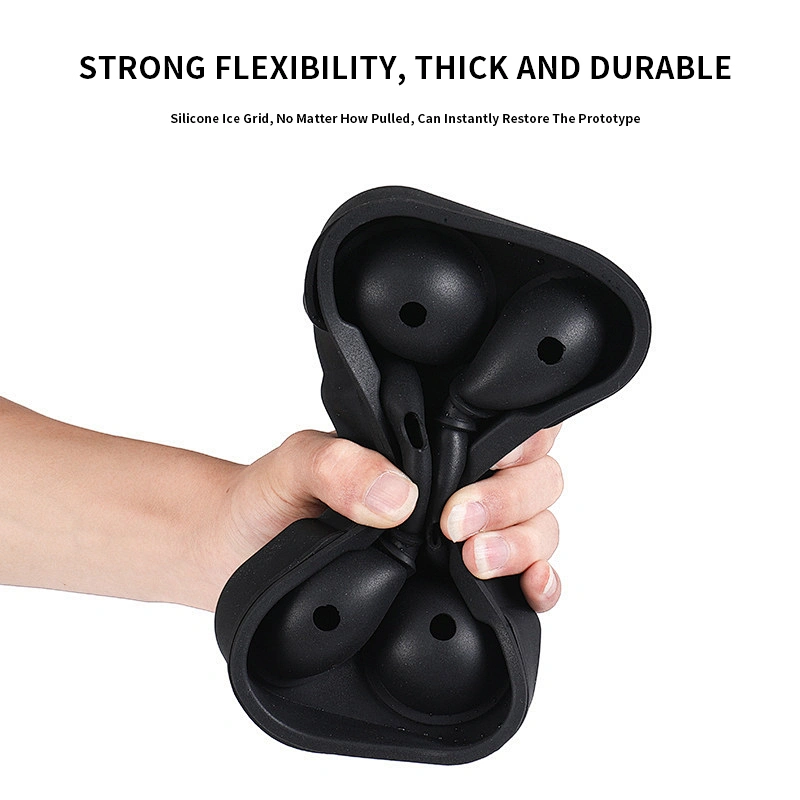 Hot Sale 6 Cavity Silicone Ice Cube Tray Mold DIY Big Sphere Round Ice Ball Maker Big Giant Size Ice Cube Tray